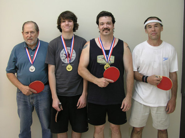 Auburn Table Tennis Club Top Players 2008 1st half Winners